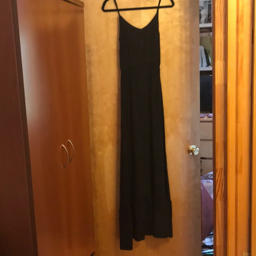 Cynthia Vincent black silk maxi dress - Picture 2 of 7